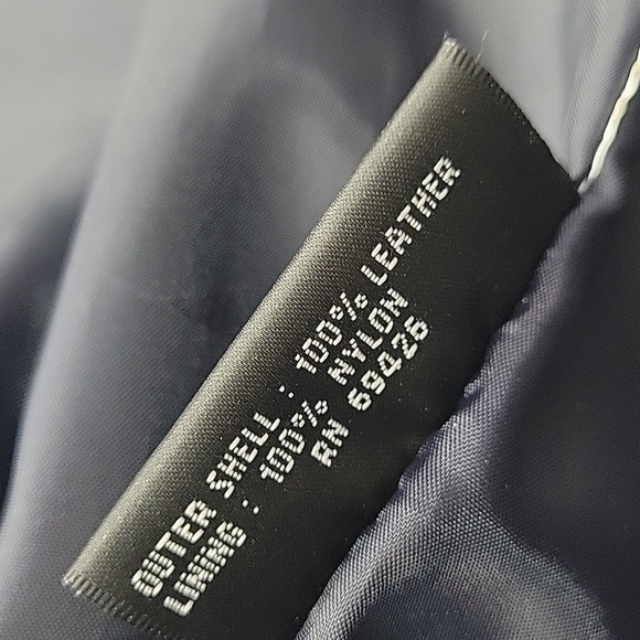 MAXIMA Wilsons vintage blue jeather jacket - Picture 4 of 7